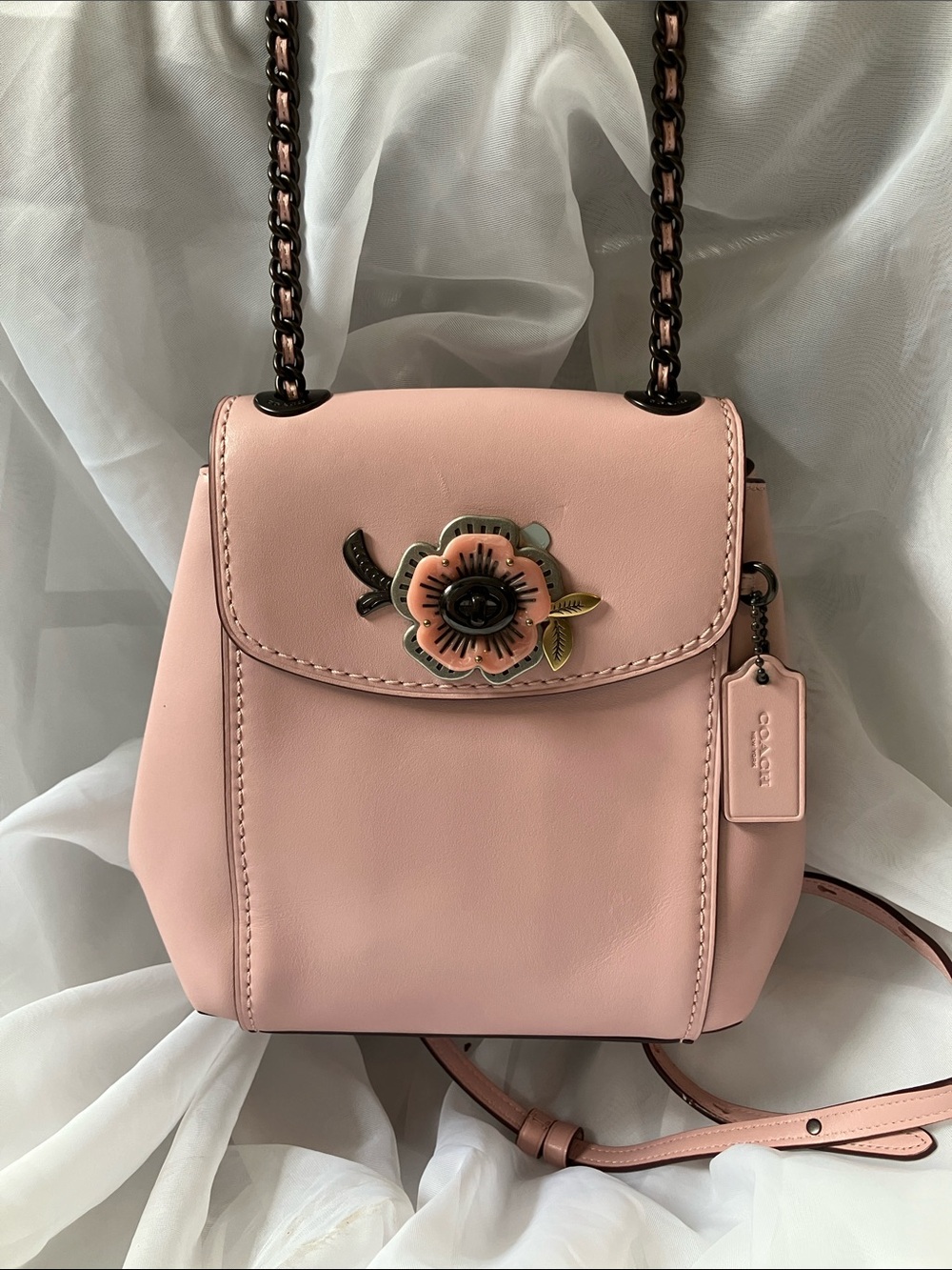 Parker Convertible Backpack 16 with Tea Rose Stones